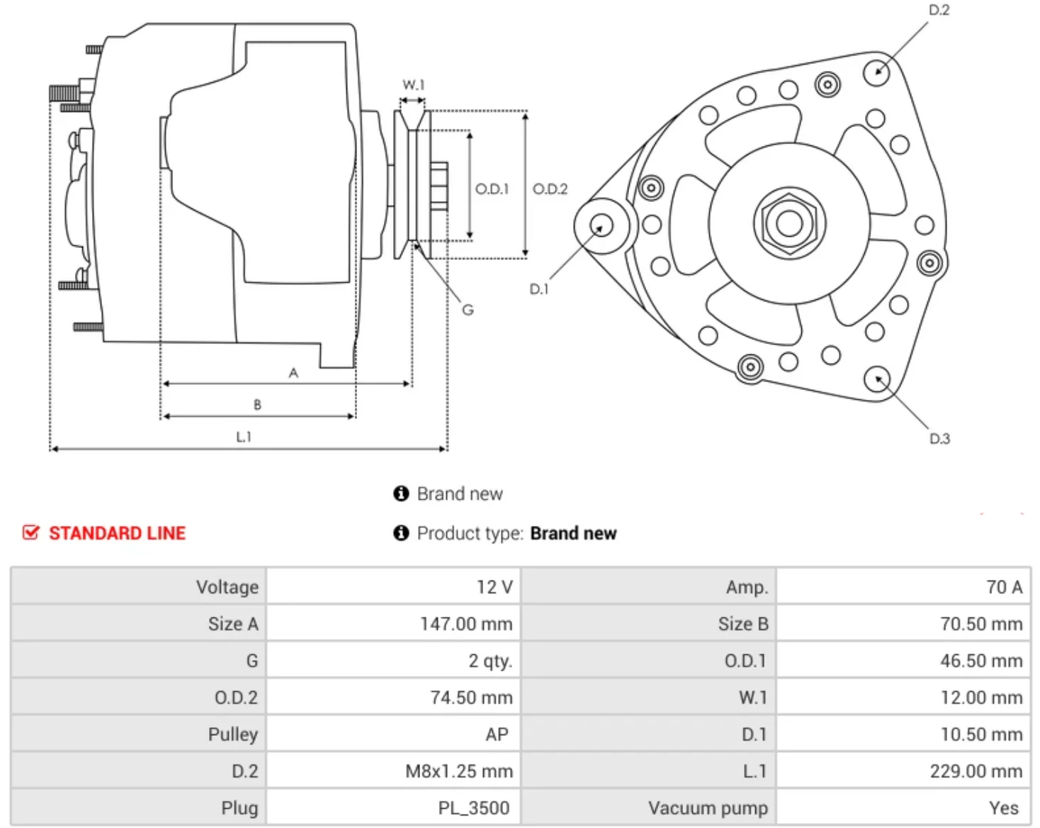 Alternator Hiace 3l- 1989-2004 - Image 5
