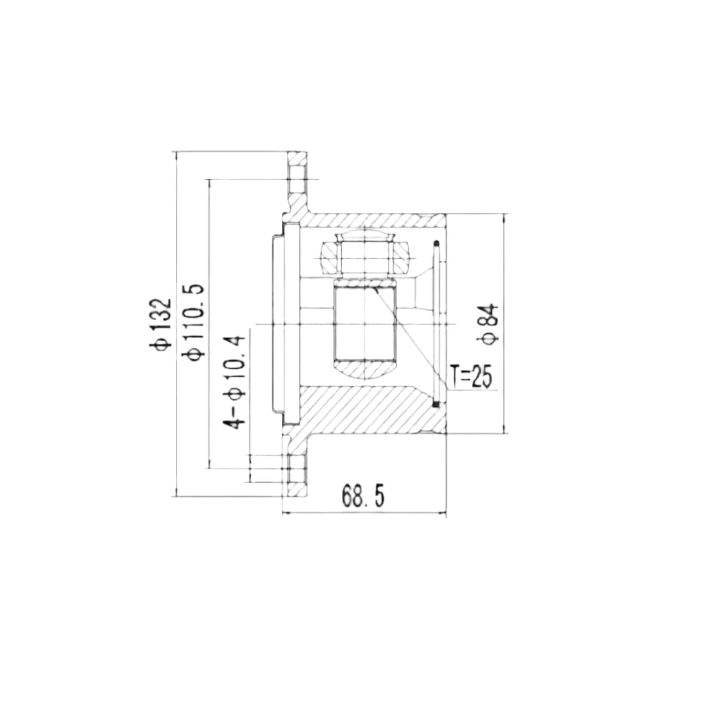 CV Axle INNER RIGHT Kit Delica L400 1994-2006 - Image 3