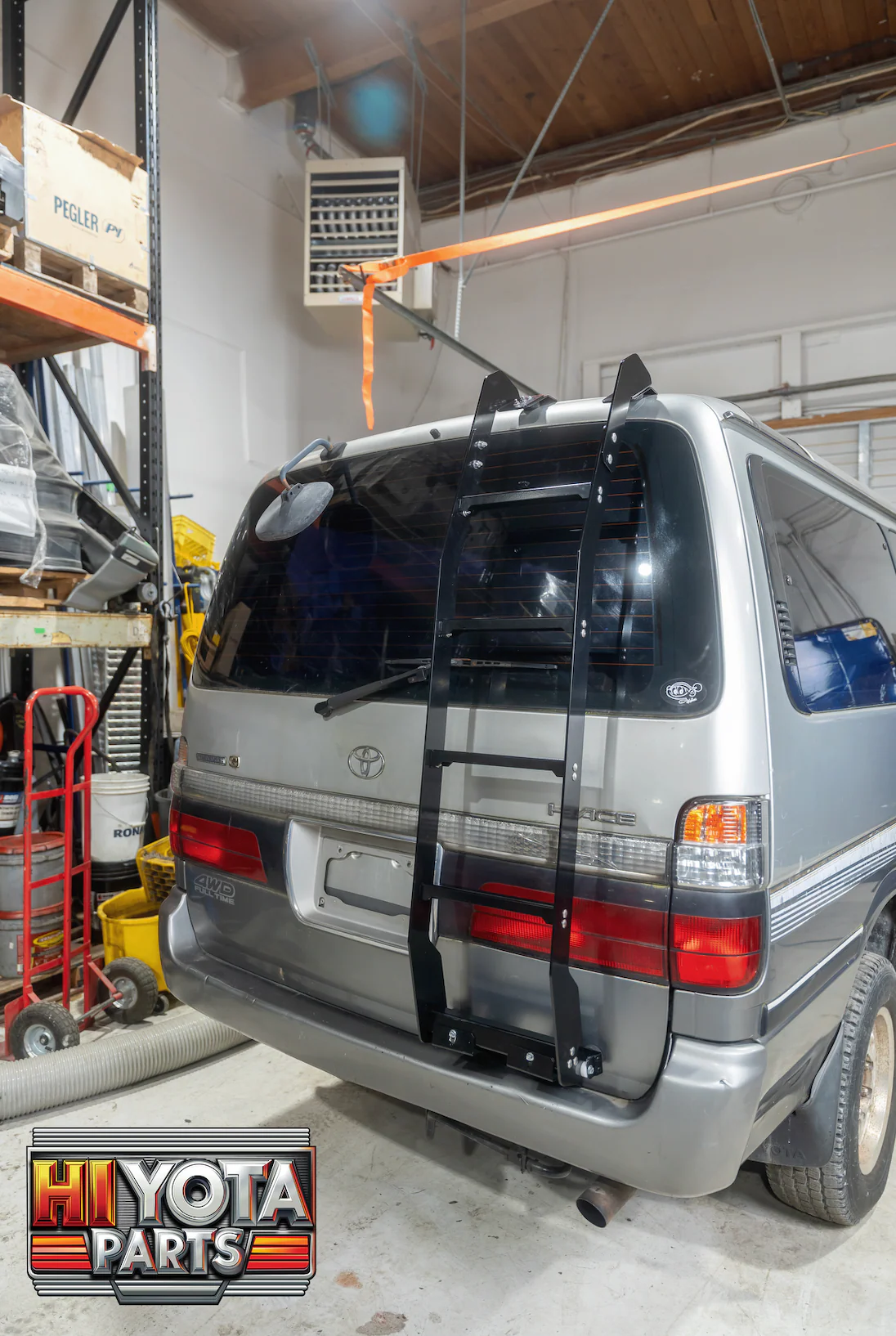 Hiace 1989-2004 Low roof Aluminum ladder RIGHT SIDE Flat-Pack - Image 3