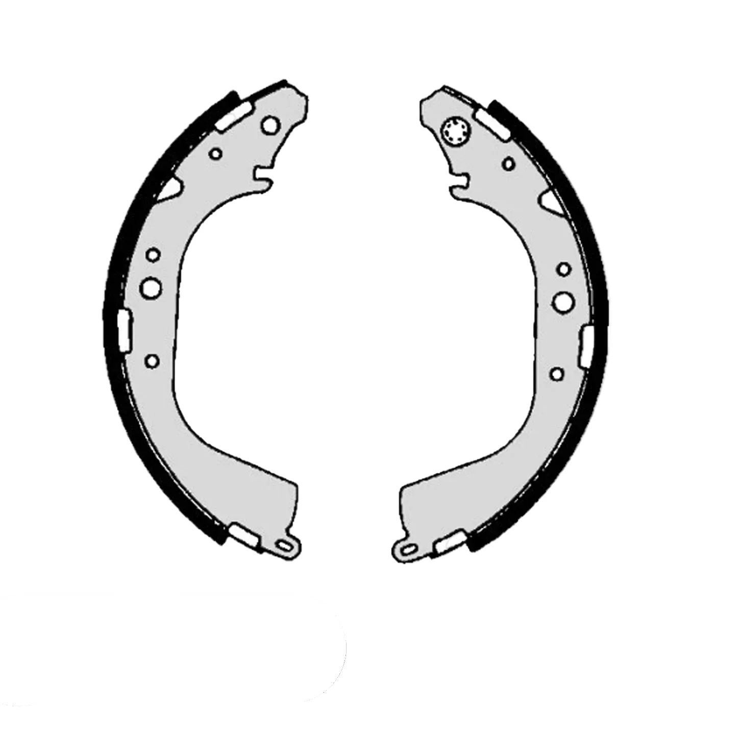 Rear Brake Shoes Hiace 1989-2004 - Image 4