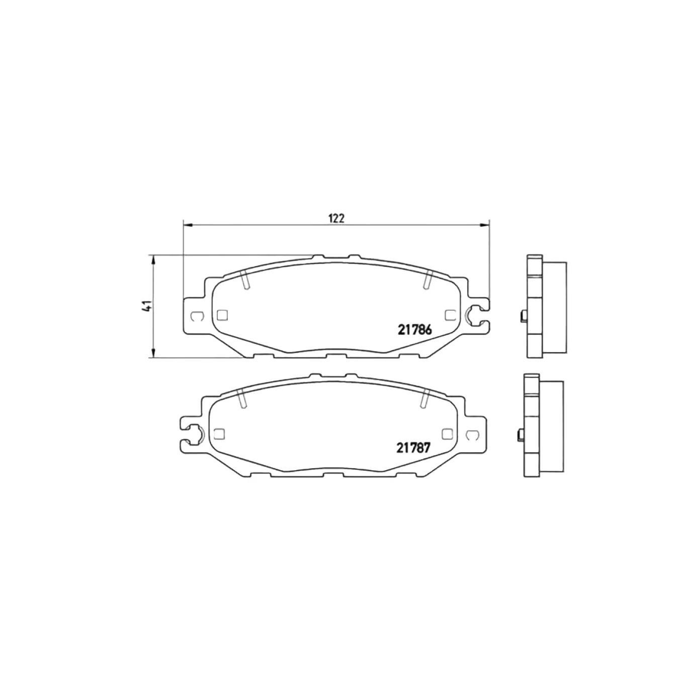 Rear Brake PADS GRAND Hiace/Granvia 1996-2004 - Image 3