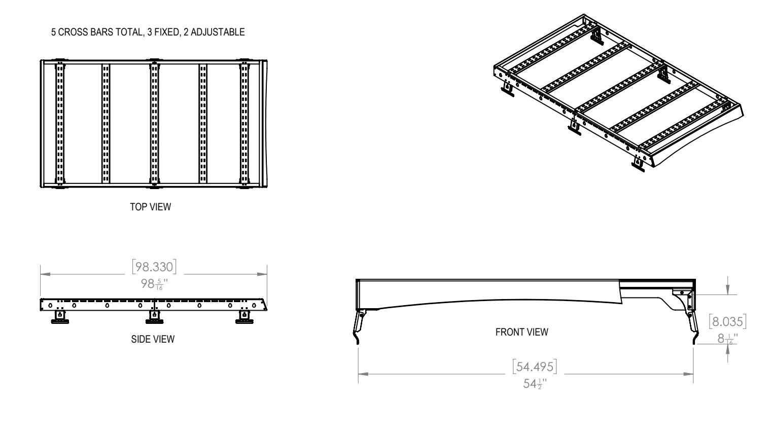 Roof Rack Hiace 1989-2004 Low Roof - Image 5